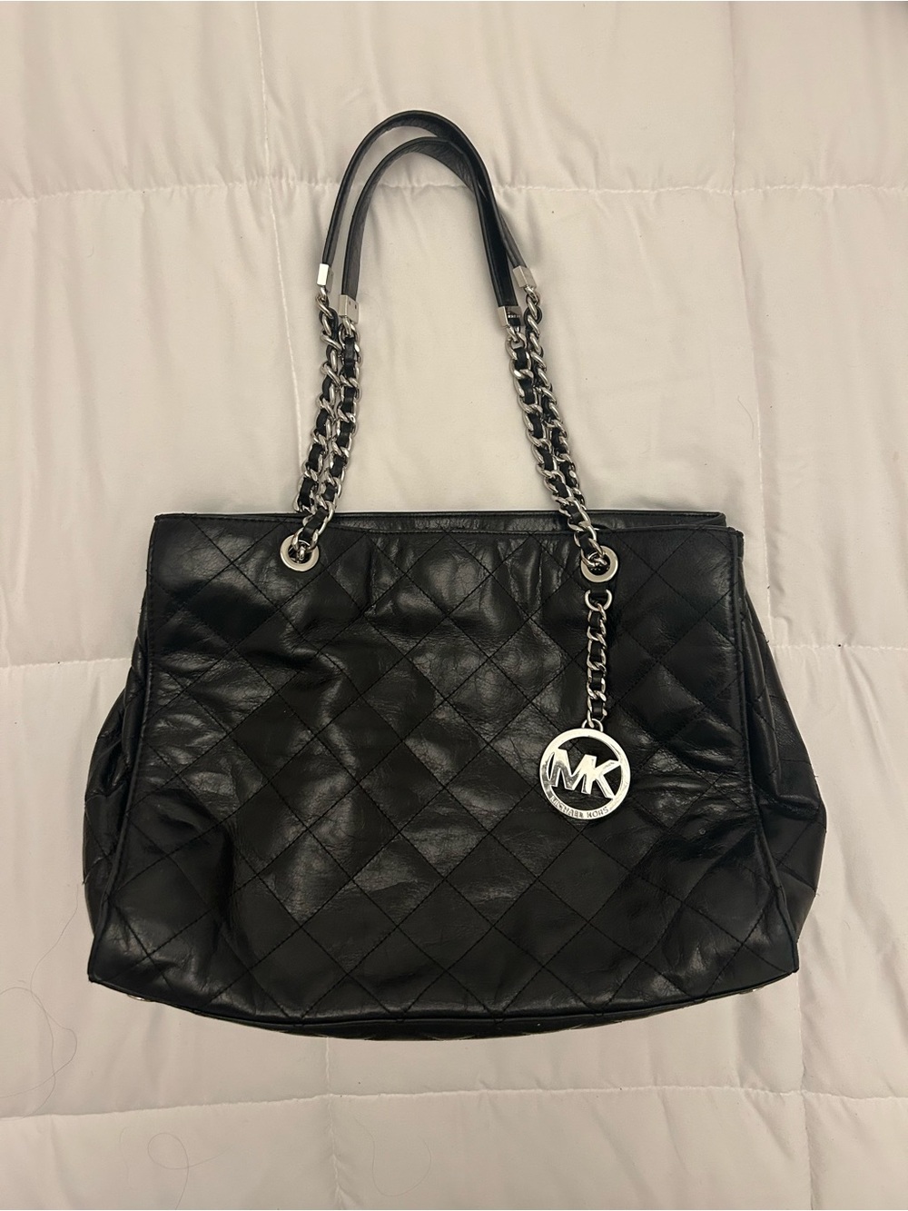 Michael Kors Susannah Medium Quilted-Leather Tote
